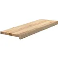 vidaXL Treppenstufen 2 Stk Unbehandelt 80x30x2 cm Massivholz Eiche 3283779