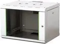 DIGITUS Professional DN-19 20U-6/6-SW - Schrank - Netzwerkschrank - geeignet für Wandmontage - Schwarz, RAL 9005 - 20U - 48.3 cm (19")