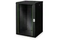 Digitus 20HE 19"-Wandgehäuse Unique Serie RAL 9005 schwarz DN-19 20U-6/6-SW