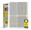 EASYmaxx Insektenschutz-Tür Magic Fit 115x270cm weiß Schwingtür, Schutz vor Mücken Wespen ohne Bohren Zuschneiden schnelle Montage