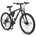 Licorne Bike Effect Premium Mountainbike in 26, 27,5 und 29 Zoll - Fahrrad für Jungen, Mädchen, Herren und Damen - Shimano 21 Gang-Schaltung - Herrenrad Farbe:Schwarz/Weiß (2xDisc-Bremse);Zoll:27.5