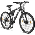 Licorne Bike Effect Premium Mountainbike Aluminiumrahmen Shimano,Farbe:Schwarz/Weiß (2xDisc-Bremse);Zoll:27.5 - Weiß