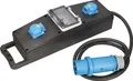 as-Schwabe Vollgummi-Stromverteiler CEE 230V 32A 3G6 auf 2x Schuko 230V 16A IP44