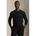 Polo Ralph Lauren für Herren. 710684957008 Schmal geschnittener Baumwollpullover schwarz (XL), Lässig, Baumwolle, Klassisch