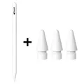 Apple Pencil 2. Generation Weiß OVP + 3x Ersatzspitzen Stylus Nibs