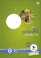 Ursus Green Heft - LIN3R, A4, 16 Blatt, 90 g/qm, 21 Doppellinien mit Rand