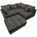 riess-ambiente Wohnlandschaft, Grau, Textil, L-Form, 220x85x190 cm, Oeko-Tex® Standard 100, Wohnzimmer, Sofas & Couches, Wohnlandschaften, Wohnlandschaften in U-Form