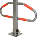 Parkplatzsperre 47 x 73 cm Metall grau abschließ- und klappbar Parkplatzbügel Sperrbügel Poller