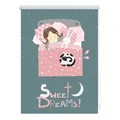 Lichtblick Rollo Klemmfix, ohne Bohren, Verdunkelung, Sweet Dreams - Grau Rosa 60 x 150 cm (B x L)