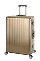 Travelhouse Tokyo 100% Aluminium Reisekoffer Gold XL-78cm Hartschalenkoffer2X TSA Zahlenschloss 4 Doppelräder 360° Rollen Vol. 110L