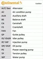 Wellenset + Wasserpumpe CT1077WP2 CONTINENTAL CTAM für CHEVROLET OPEL SAAB FIAT