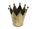 Viana Gartenfigur Teelichthalter Krone Metall Vintage Antik-Look Dekoideen