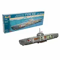 Revell - Deutsches U-Boot Typ XXI mit Interieur - 1:144 - 50 Teile 305438