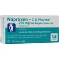 NAPROXEN-1A Pharma 250 mg b.Regelschmerzen Tabl. 30 St. PZN 09245022