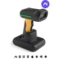 Inateck Barcode-Scanner BCST-75S_black, kabellos, USB, Bluetooth, Funk, 2D Imager, Handscanner, mit Basisstation