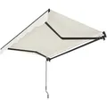 Juskys Gelenkarmmarkise, Beige, Textil, 300x250x250 cm, Sonnen- & Sichtschutz, Markisen