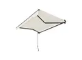 Juskys Markise 300 x 250 cm für Terrasse & Balkon - mit Kurbel & Halterung - Gelenkarmmarkise Beige