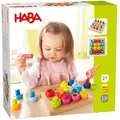 Haba Motorikspielzeug 1002202001, Farbkringel, Steckspiel aus Holz, ab 2 Jahre