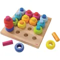 HABA 2202 - Steckspiel Farbkringel Geschicklichkeitsspiel Buchenholz - NEU