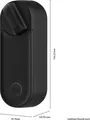 Yale Intelligente Schloss, Linus Smart Lock L2, Schwarz, Schlüsselloser, Elektrisches Türschloss, Smart Home