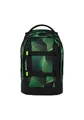 Satch Pack Schulrucksack ab 5. Klasse ergonomisch 30L Stauraum standfest Organisationstalent Seismic Green - Schwarz