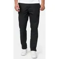 Indicode Leinenhose Herren Haverfield Sommerhose Leinen Herrenhose mit 4 Taschen schwarz S