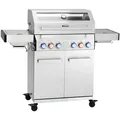 Taino Gasgrill, Silber, Metall, 140x117x55 cm, Grills & Outdoor-Küchen, Gasgrills