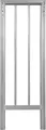 Bullstage Sicherheitsgeländer 110 cm hoch für 0,5 m Podestbreite
