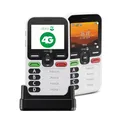 Doro – Leva X10 – Mobiltelefon für Senioren – Entsperrtes 4G-Telefon – 4 vorprogrammierte Nummern – Notruftaste mit GPS – Sicherheits-Timer – Nur SMS – Ladegerät im Lieferumfang enthalten – Weiß