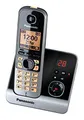Panasonic KX-TG6721GB Schnurlostelefon (4,6 cm (1,8 Zoll) Display, Smart-Taste, Freisprechen, Anrufbeantworter) schwarz/silber