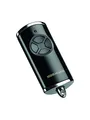Hörmann Handsender HSE 4 BS (Frequenz 868 MHz, Garagentorantrieb mit Chrom-Kappen, Batterien, Maße 28x70x14 mm, inkl. Schlüsselring) 4511561, Schwarz Hochglanz