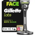 Gillette Labs Nassrasierer Herren, + 1 Ersatzklinge, Premium-Magnetdock