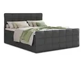 Sofnet Boxspringbett Best Lux mit Fußteil, 2 Bettkästen und Topper - Doppelbett, Bonell-Matratze, Polsterbett, Bett, Betten, Bettgestell, Schlafzimmer (Graphit (Inari 94), 180 x 200 cm)