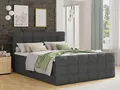 Sofnet Boxbett Best Lux (mit zwei Bettkästen, Bonell-Matratze und Topper), Doppelbett, Polsterbett mit Kopfteil und Fußteil, Boxspringbett