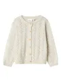 Name IT Mädchen Nmfbanni Ls Knit Card Noos Strickjacke, Peyote Melange, 104 EU