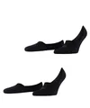 Burlington Herren Füßlinge Everyday Multipack M In Baumwolle unsichtbar einfarbig 2 Paar, Schwarz Black 3000, 43-44