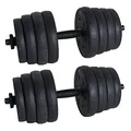 ESTEXO Kurzhanteln Hantelset 30 kg Hanteln 2er Set Hantelscheiben Fitnessgeräte Training Muskeltraining Krafttraining