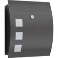 CMD Briefkasten rund mit Fenster Anthrazit (24873005)