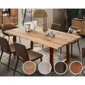 SIT Tops & Tables »Nebraska« Esstisch Wildeiche 200x100 cm / Eisen antikschwarz