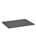 Zeller Servierplatte eckig Schiefer anthrazit 40 x 30 x 0,4-0,6 cm