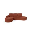 Ecksofa  Flow , rot , Maße (cm): B: 277 H: 88