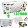 The Spectrum White Edition + THEGAMEPAD Weiß + THEJOYSTICK + CRASH Magazin! NEU
