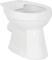 sanicomfort Stand-WC REKIA, Flachspüler, spülrandlos, Abgang waagrecht, Sanitärkeramik, weiß, ohne WC-Sitz