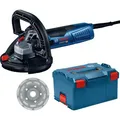Bosch Betonschleifer GBR 15 CAG Professional, 125 mm, 1500 Watt, mit Diamantschleiftopf & Koffer