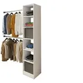 Kompaktgarderobe  Dacho , weiß , Maße (cm): B: 38 H: 194 T: 40.0