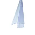 Bagnoxx Spaltdichtung/Türdichtung für Duschkabine im Bad, 8mm Glasstärke, transparentes PVC Profil mit langer Dichtlippe, verstärkte Weichlippe, Duschtürdichtung an Glastür, Abdichtung Dusche