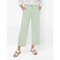 5-Pocket-Hose BRAX "Style MAINE S", Damen, Gr. 48, Normalgrößen, grün, 78% Baumwolle, 19% Lyocell, 3% Elasthan, Hosen