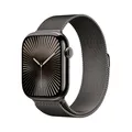 Apple Watch S10 Schiefer Titanium Milanese Loop Schiefer - M/L GPS + Cellular 46mm MWYW3QF/A 2024