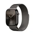 Apple Watch Series 10 Titan Schiefer (GPS + Cellular) 46mm (Milanaise Armband schiefer) M/L MWYW3QF/A