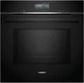Siemens HM776GKB1 iQ700 Einbaubackofen mit Mirkrowelle, 60 cm breit, 800 W, 67 L, Pyrolytisch+Hydrolytisch, 19 Heizarten, HomeConnect, schwarz